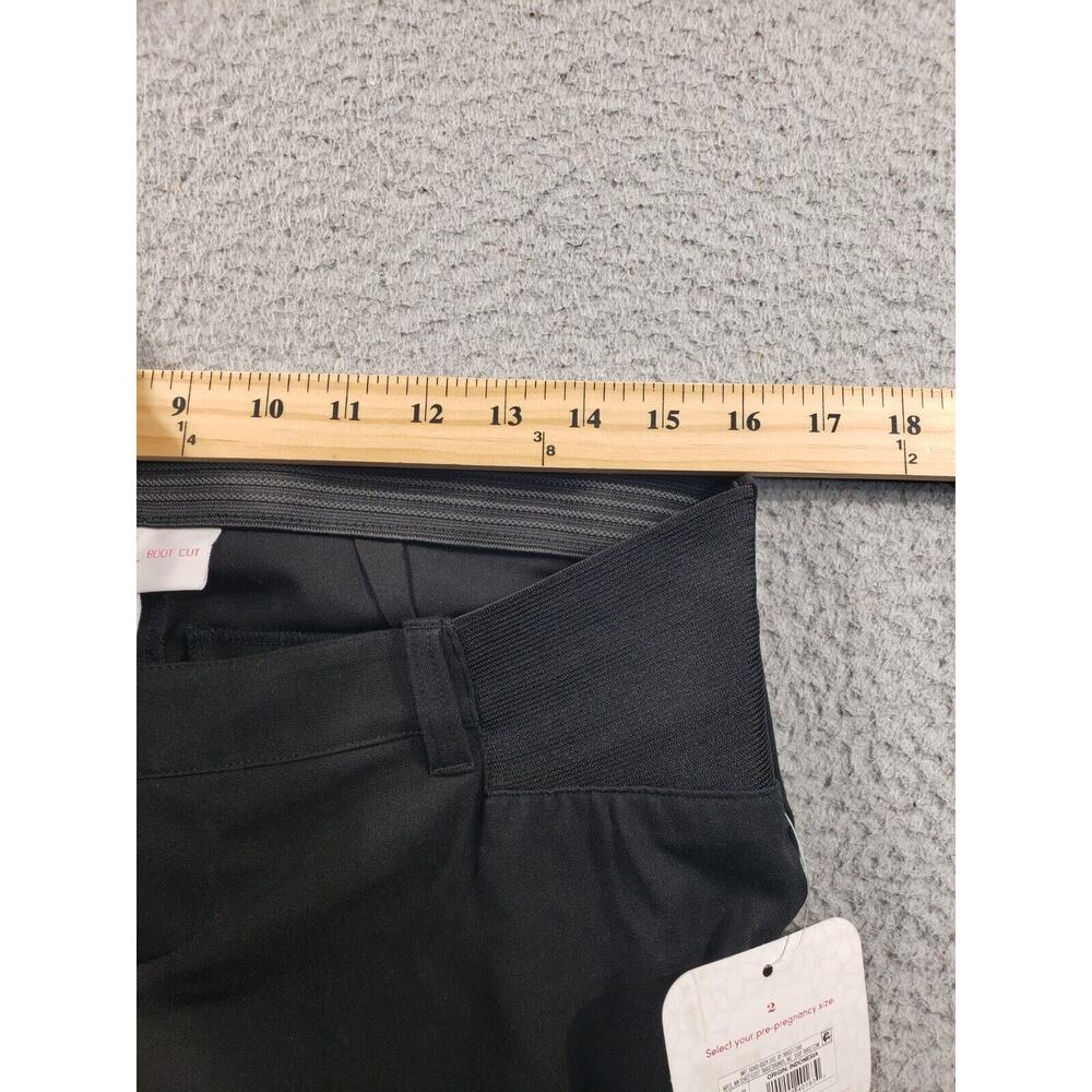 Isabel Maternity Pants Women's 2 Bootcut Black Pregnant Casual Stretch 32x32 - Picture 7 of 14